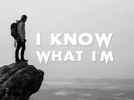I-know-what-I-am.-Inspirational-Quote-lonely-man-edge-rock-mountain