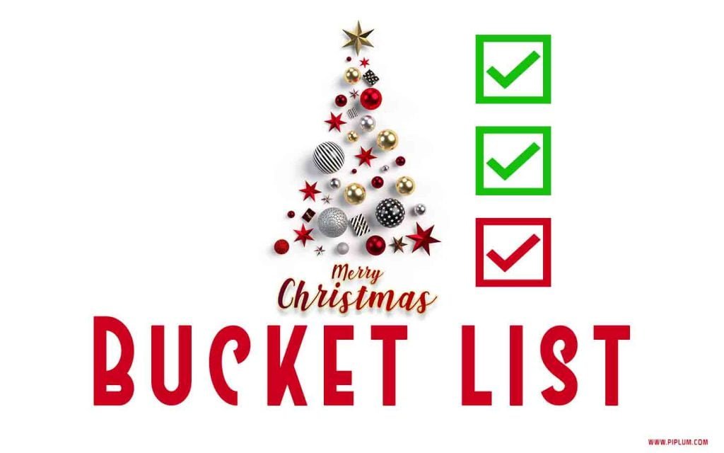 Experience The Best Holiday Ever. Christmas Bucket List for Everyone