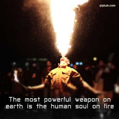 Spark Your Motivation Through Flames. Inspirational Fire Quotes.