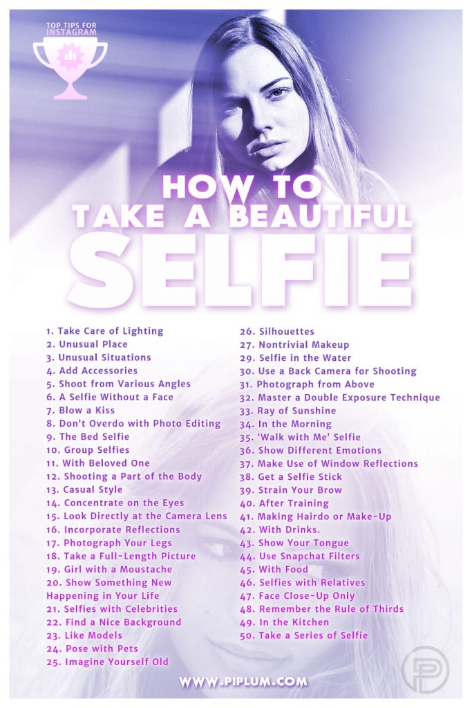 How To Take A Beautiful Selfie. Posing Ideas And Tips For Composition.