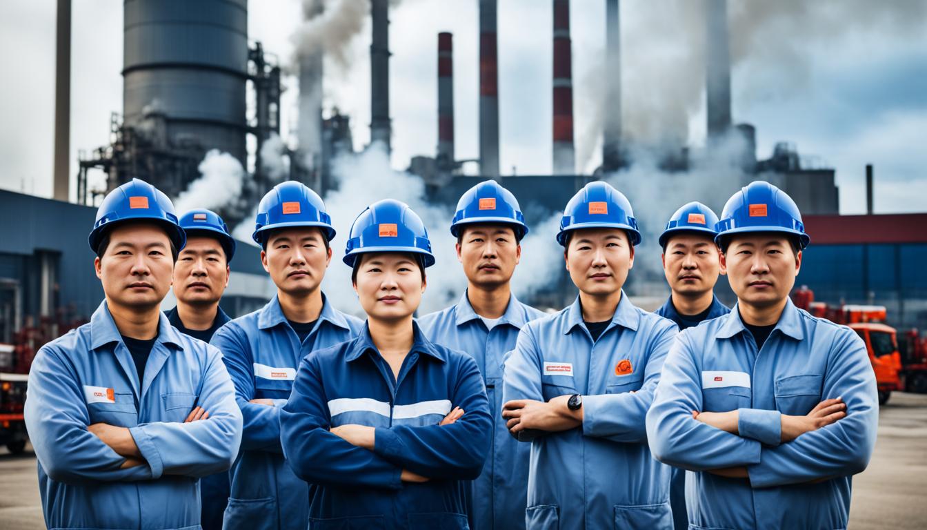 Chinese workers in German manufacturing